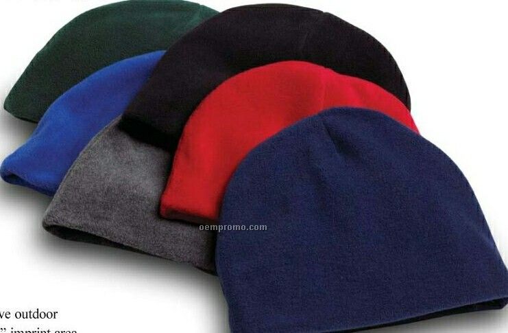 Wolfmark Royal Blue Fleece Beanie Cap - One Size Fits Most