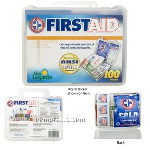 100 Piece First Aid Kit (23 Hour Service)
