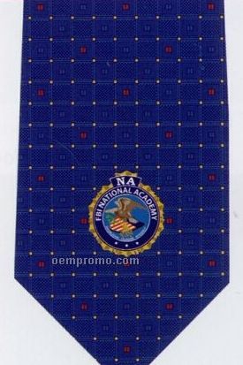 Custom Logo Woven Polyester Tie - Pattern Style O