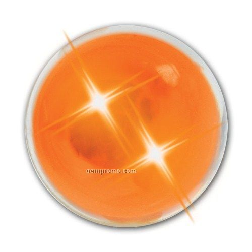 Lightup Bouncing Buzball - Orange Ball With Orange Leds (Inside Imprint)