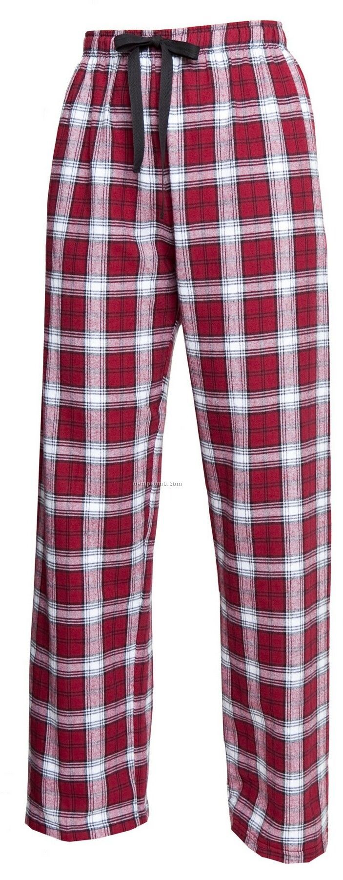 Youth Team Pride Flannel Pant In Maroon Red & White Plaid