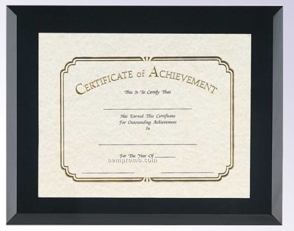 Black Glass Certificate Frame (11"X14")