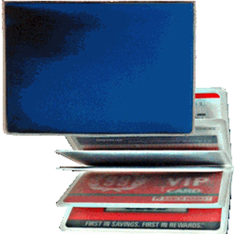 Blue/Black 3d Lenticular Id / Credit Card Holder (Stock)
