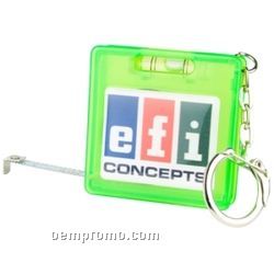 Combo Tape Measure / Level With Keychain