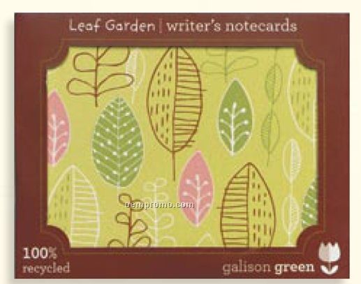 Leaf Garden Writer's Notecards