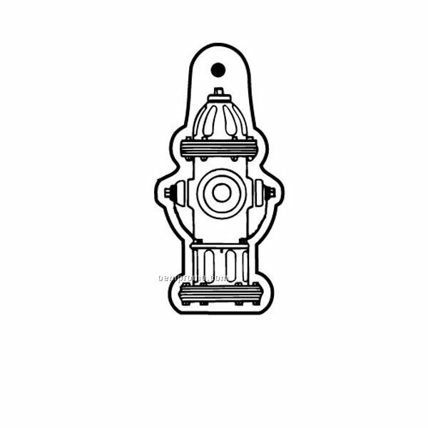 Stock Shape Collection Fire Hydrant 2 Key Tag