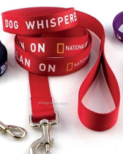 3/4" Screen Printed Dog Leash With 13 To 15 Day Shipping