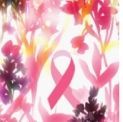 Breast Cancer Ribbon Floral Pot Holder
