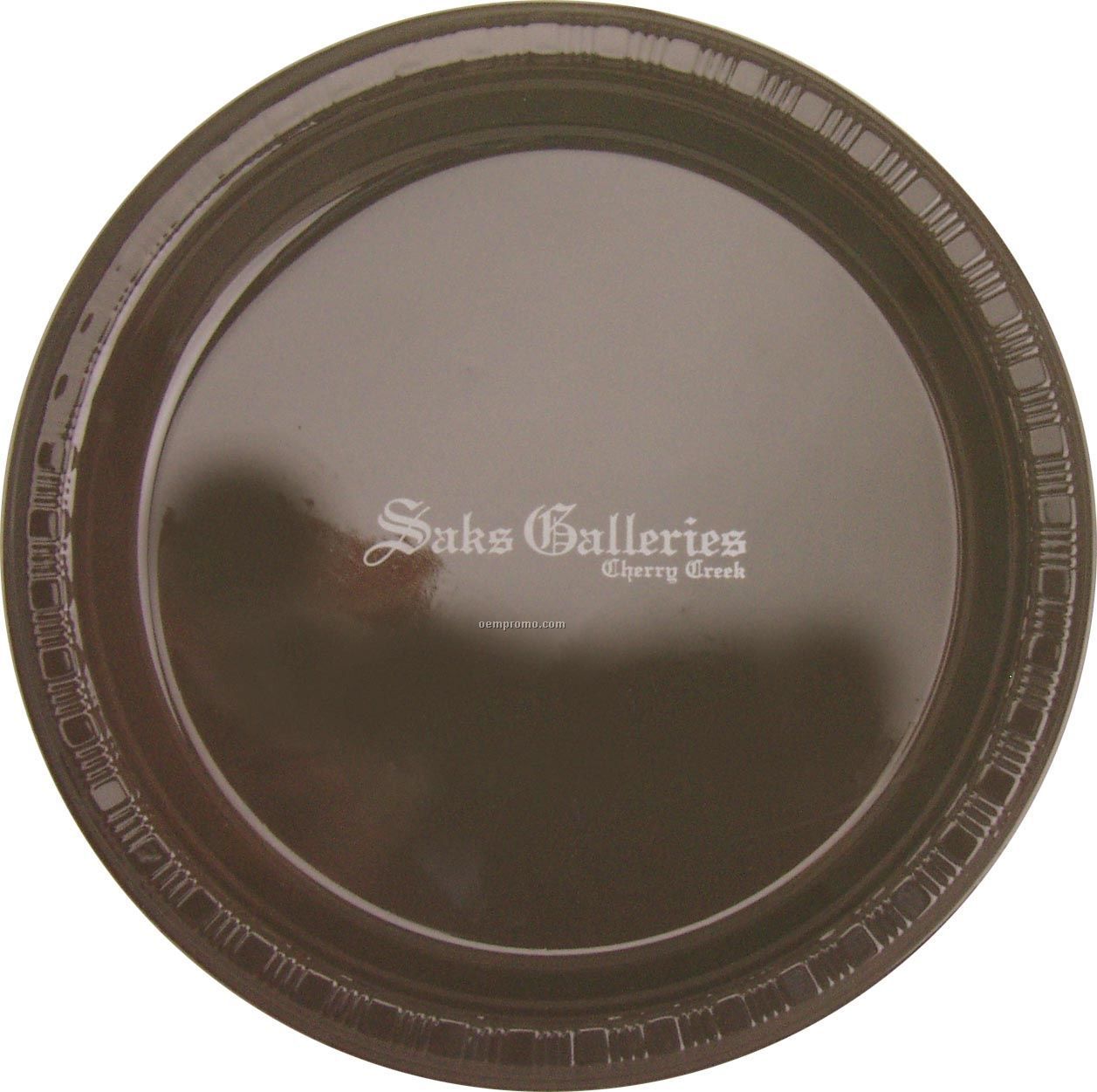 Colorware 7" Chocolate Brown Plastic Plate