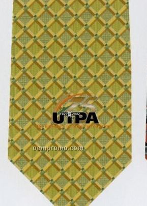 Custom Logo Woven Polyester Tie - Pattern Style R