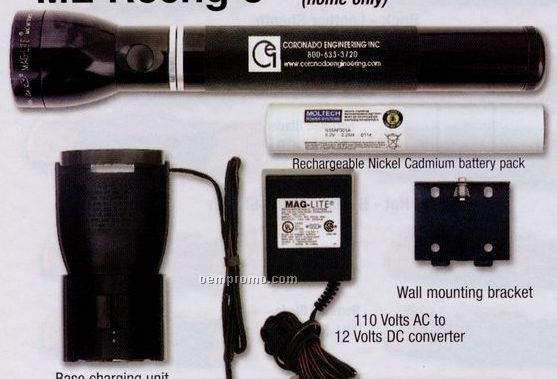 Mag-charger System 3 Rechargeable Flashlight/ 110 Volt Converter