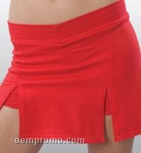 Adult Pizzazz A-line Cover Stitched Skirt W/ Boys Cut Brief