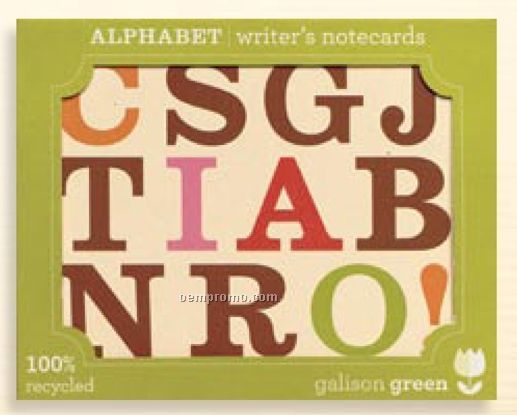 Alphabet Writer's Notecards
