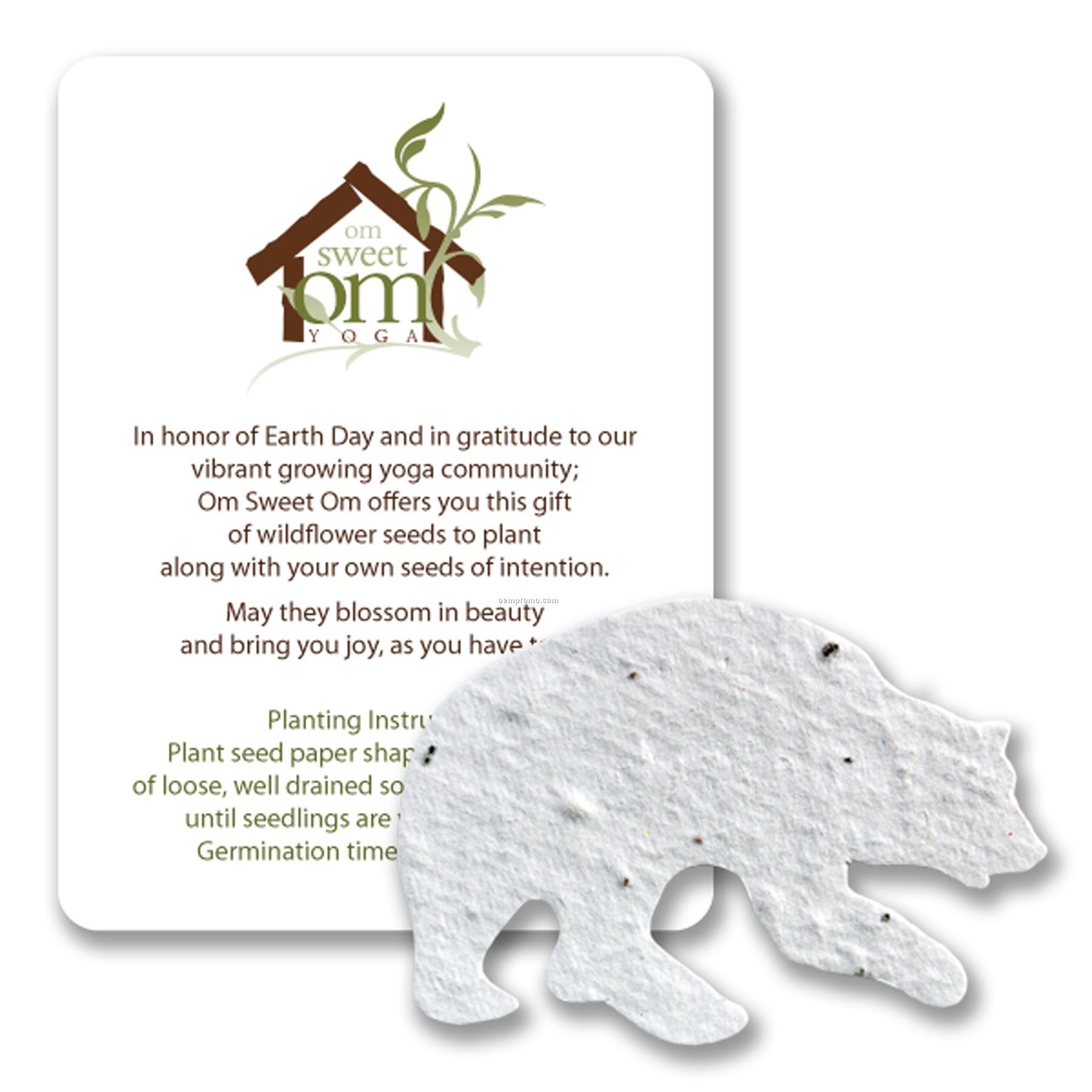 Mini Polar Bear Shape Seed Paper Gift Pack