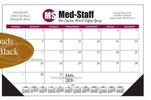 12 Sheet Display-a-month Calendar Counter/ Desk Pad (Prices Thru 4/30)