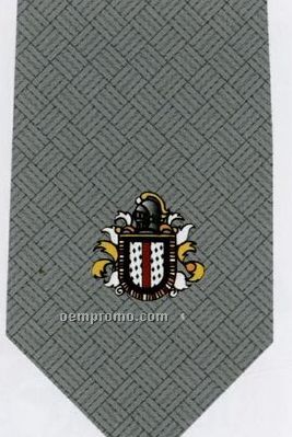 Custom Logo Woven Polyester Tie - Pattern Style T