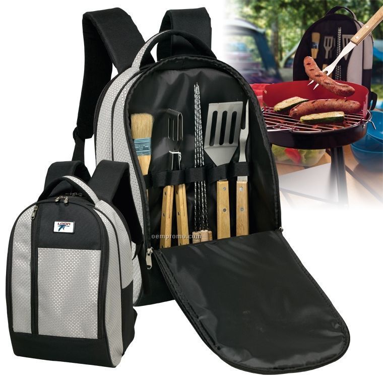 Deluxe Bbq Backpack Set