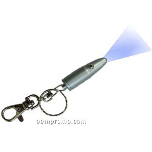 Key Chain With Bullet Style LED Light