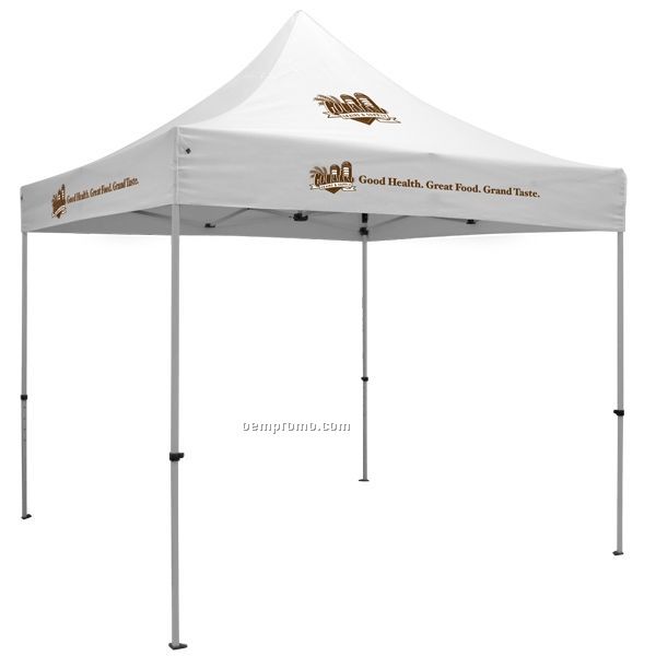 Showstopper Premium 10' Square Tent / Full Color Imprint/ 3 Location