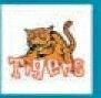Sport/ Mascot Stock Temporary Tattoo - Crouching Tiger 2 (2"X2")