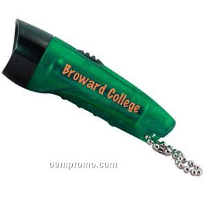 Translucent Green Flashlight Keychain