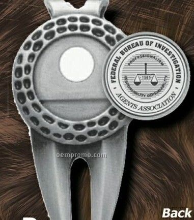Divot Tool/ Money Clip With Removable Magnetic Ball Marker