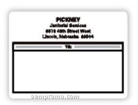 Pinfed Mailing Label With Black Border