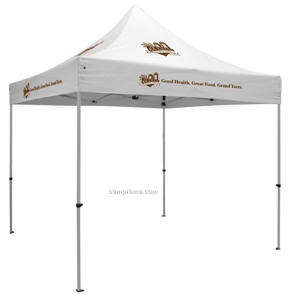 Showstopper Premium 10' Square Tent / Full Color Imprint/ 4 Location