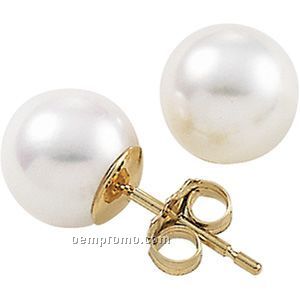 Ladies' 14ky 4mm Cultured Pearl Earring