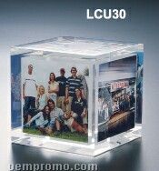 Lucite Rounded Corner Cube Award (3"X3"X3")