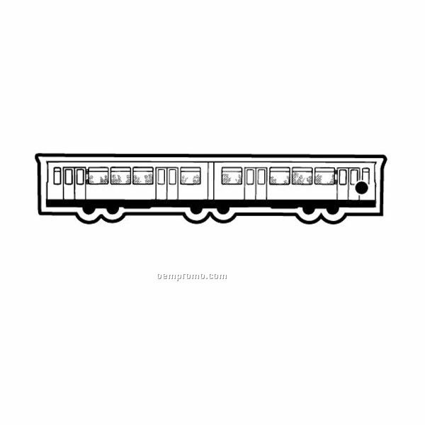 Stock Shape Collection Two Train Cars Key Tag