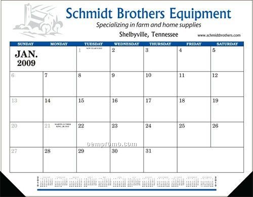 12-sheet Display-a-month Desk Pad Calendar (Prices Eff. Thru 4/30)