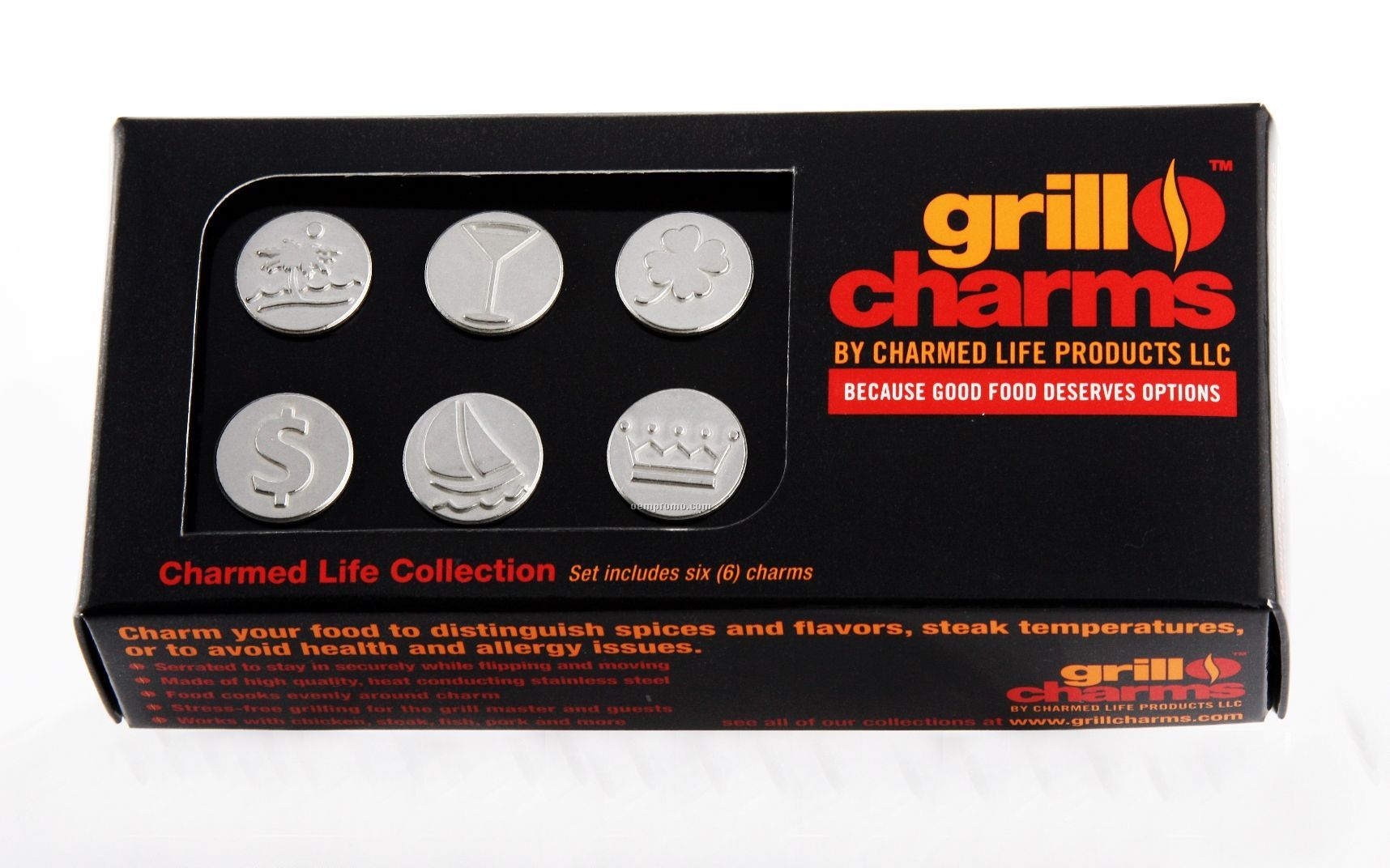 Blank Charmed Life Collection Grill Charms