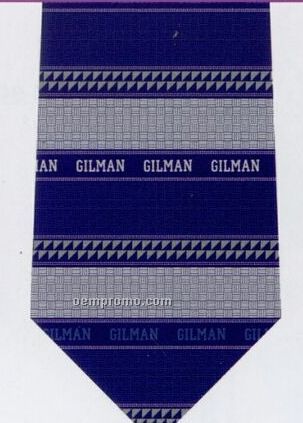 Custom Logo Woven Poly-silk Tie - Pattern Style C
