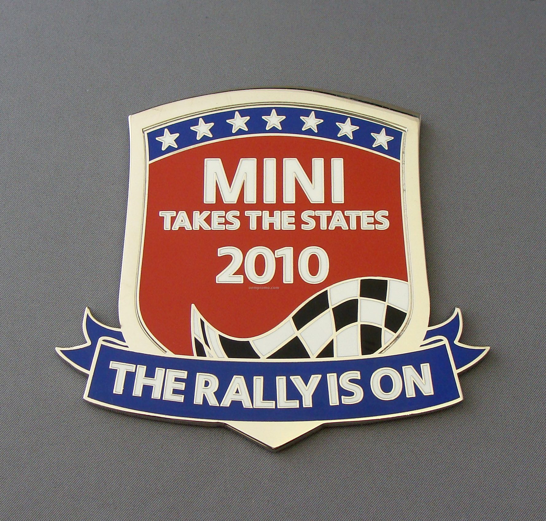 Soft Or Hard Enamel Car Badge (3 3/4")