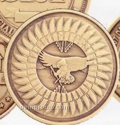 1" Bright Bronze 14 Gauge Die Struck Coins & Medallions
