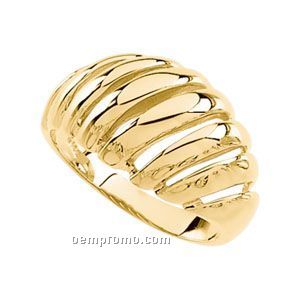 14ky 11mm Ladies' Dome Ring
