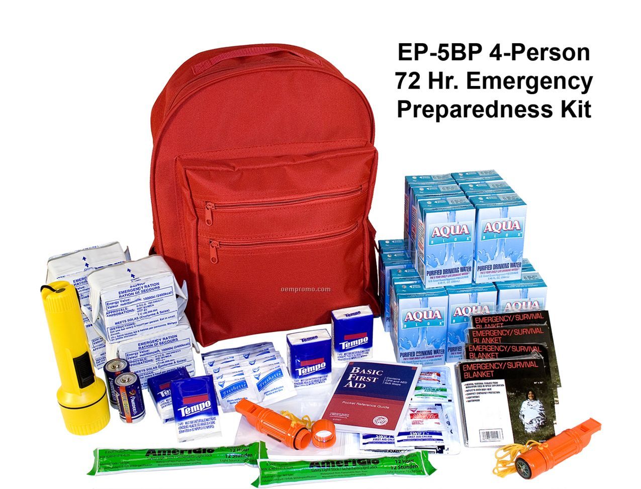 4 Person Emergency Survival Kit For Up To 72 Hours