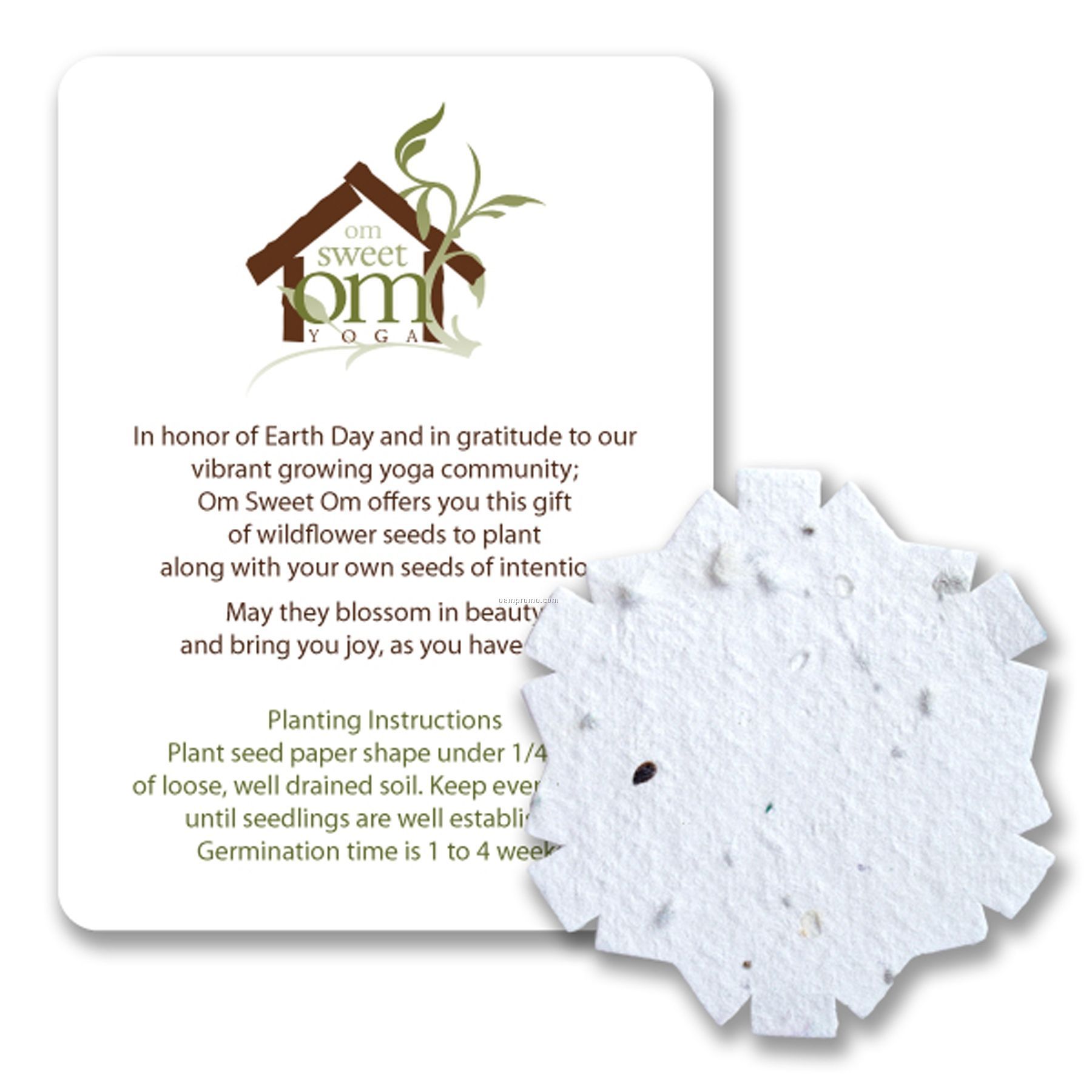 Mini Snowflake #2 Shape Seed Paper Gift Pack