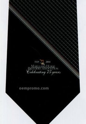Custom Logo Woven Poly-silk Tie - Pattern Style E