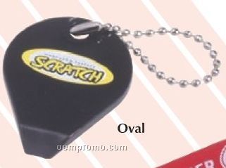 Lottery Ticket Scraper Key Ring (Oval)