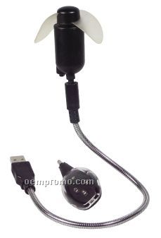 USB Powered Fan W/ Interchangeable Light