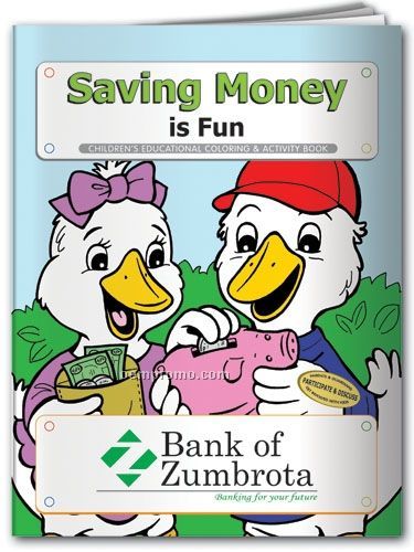 Fun Pack Coloring Book W/ Crayons - Saving Money Is Fun