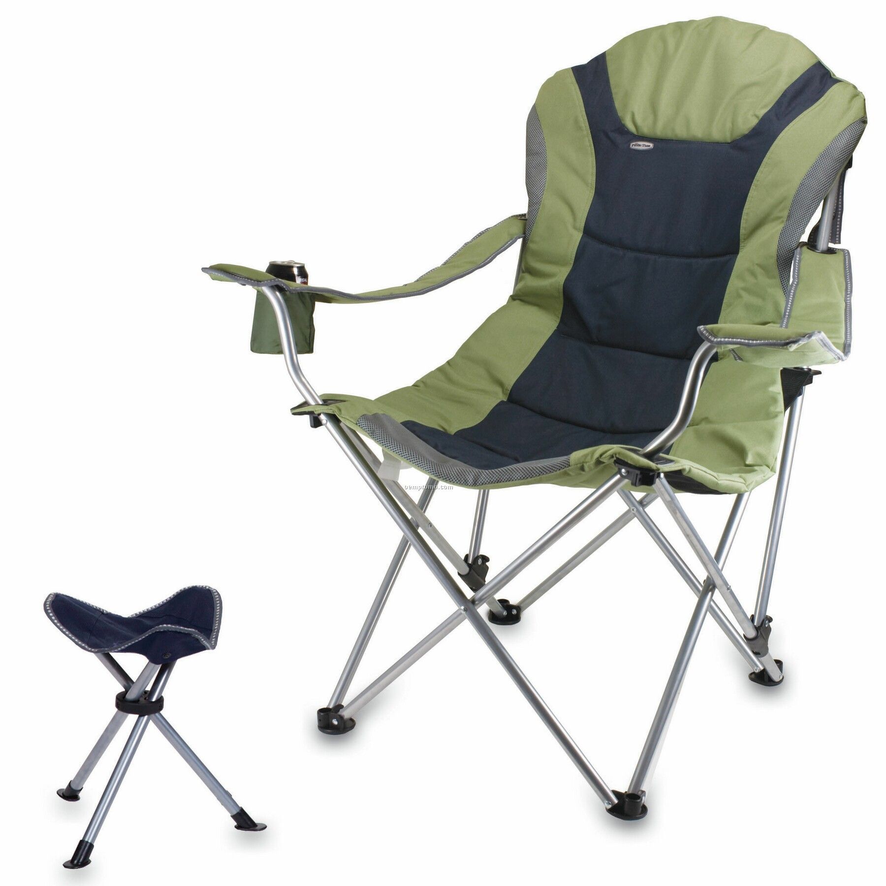 Reclining Camp Chair With Footrest