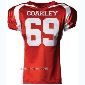 N4137 Color Blocked Football Adult Game Jersey