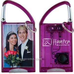 Purple Photo Flashlight Carabiner