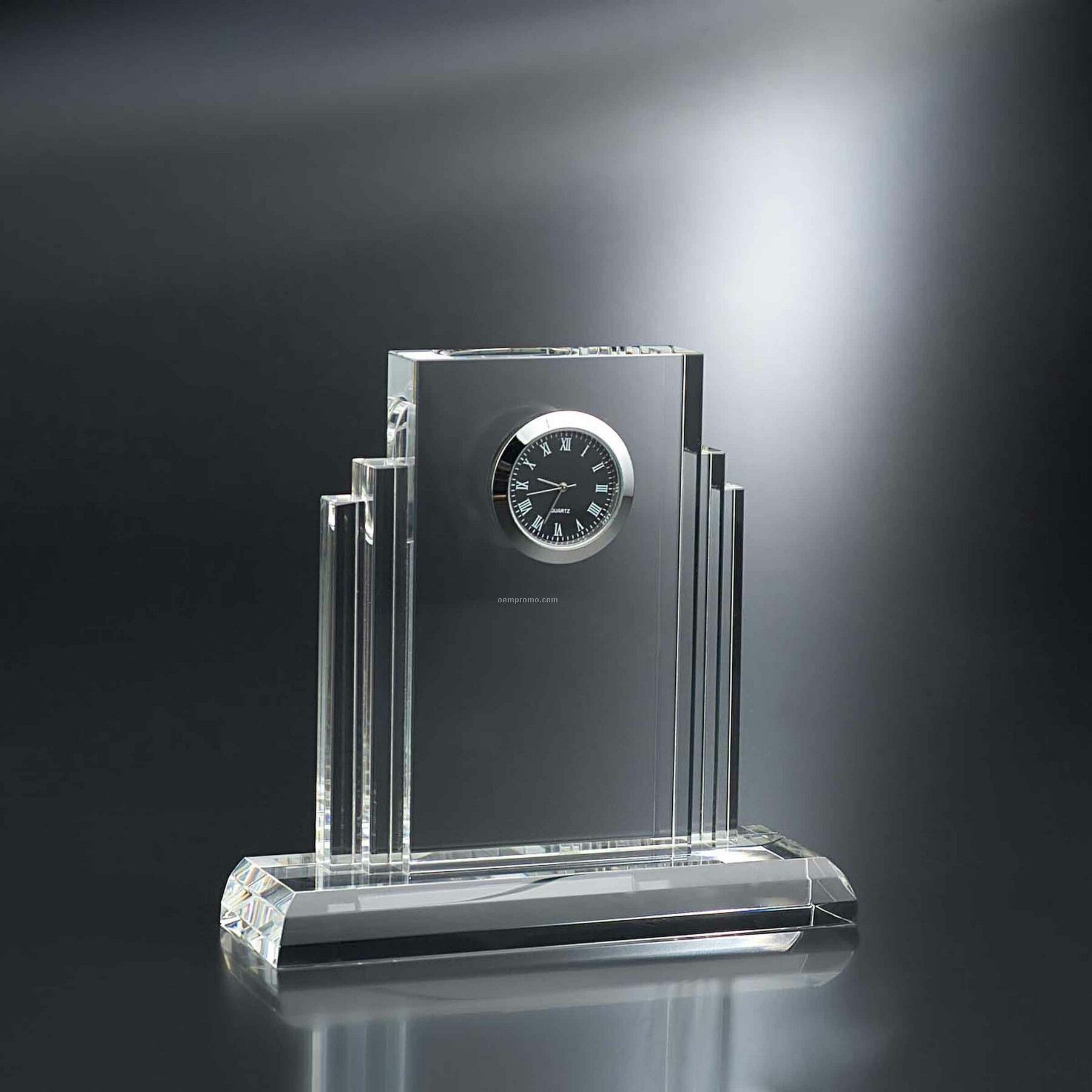 5-1/2" Echelon Optic Crystal Clock