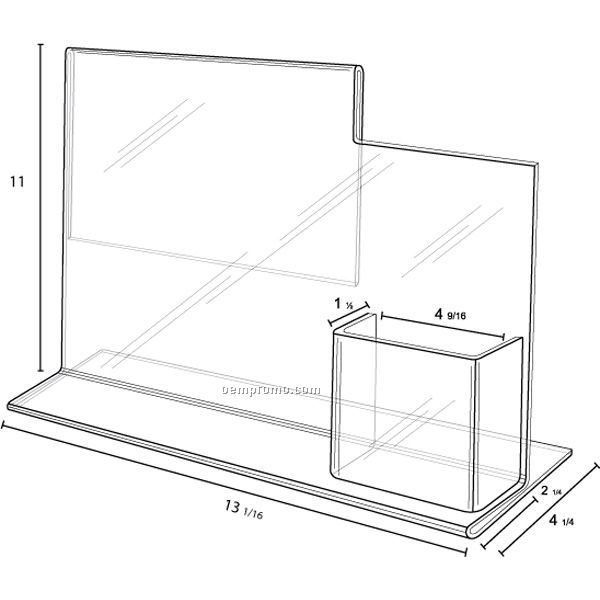 Bottom Load Ad/Literature Combo Frame 8 1/2''w X 11''h X 1 1/2''d