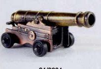 Military Bronze Metal Pencil Sharpener - Brass & Bronze Naval Cannon