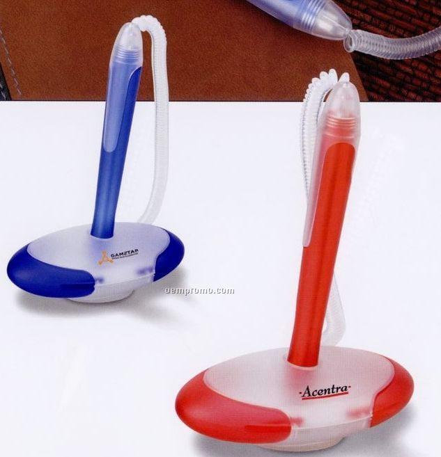 Pen & Pen Stand Combination With Double Face Tape On Stand